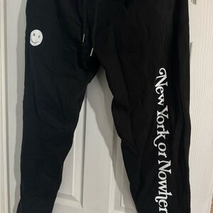 New York or Nowhere Black Joggers